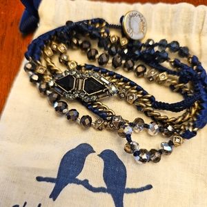 Chloe + Isabel long necklace with drawstring bag